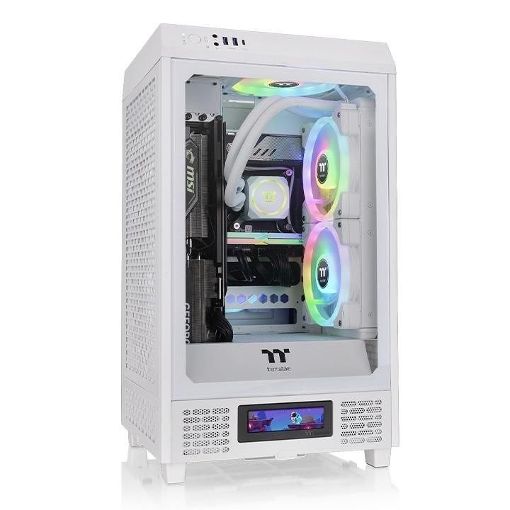 Thermaltake The Tower 200 Micro-Tower Mini-ITX-kabinet Med Visningsvindue Hvid