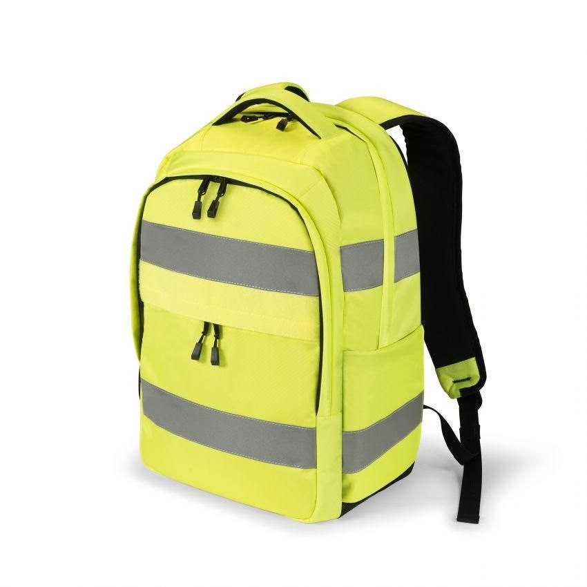 Dicota Hi-Vis RYGSÆK Gul 600D Rpet Termoplastisk Polyuretan (Tpu)