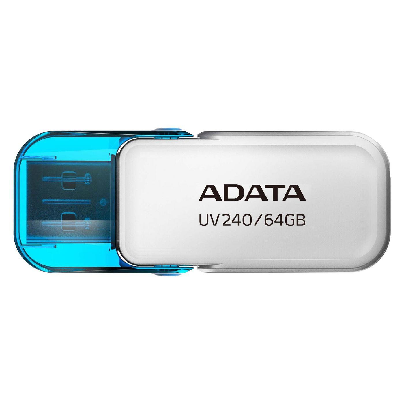 Adata Uv240 64GB Usb 2.0 Hvid