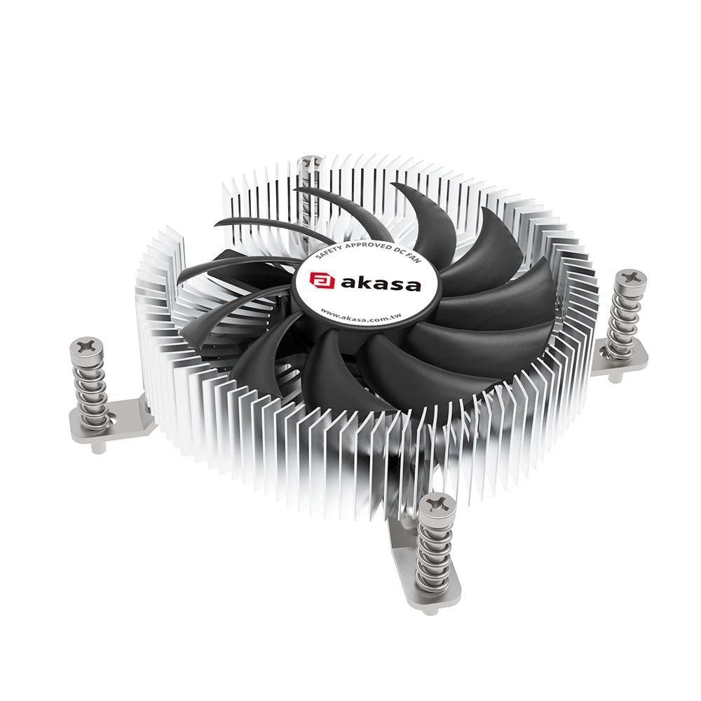 Akasa Cpu Køler 1-Pack Sort SØLV 75 MM