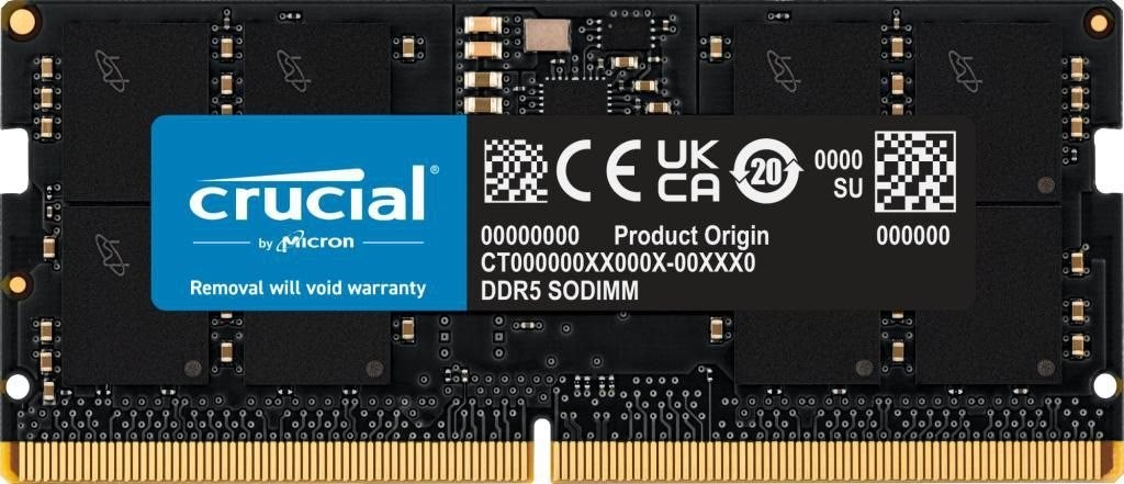 Crucial DDR5 24GB 5600MHz CL46 On-Die Ecc So-Dimm 262-Pin