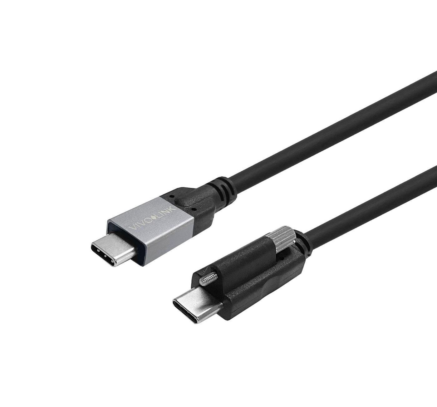 VivoLink Usb 3.2 Gen 2 / DisplayPort 1.4 Usb Type-C Kabel 2M Sort