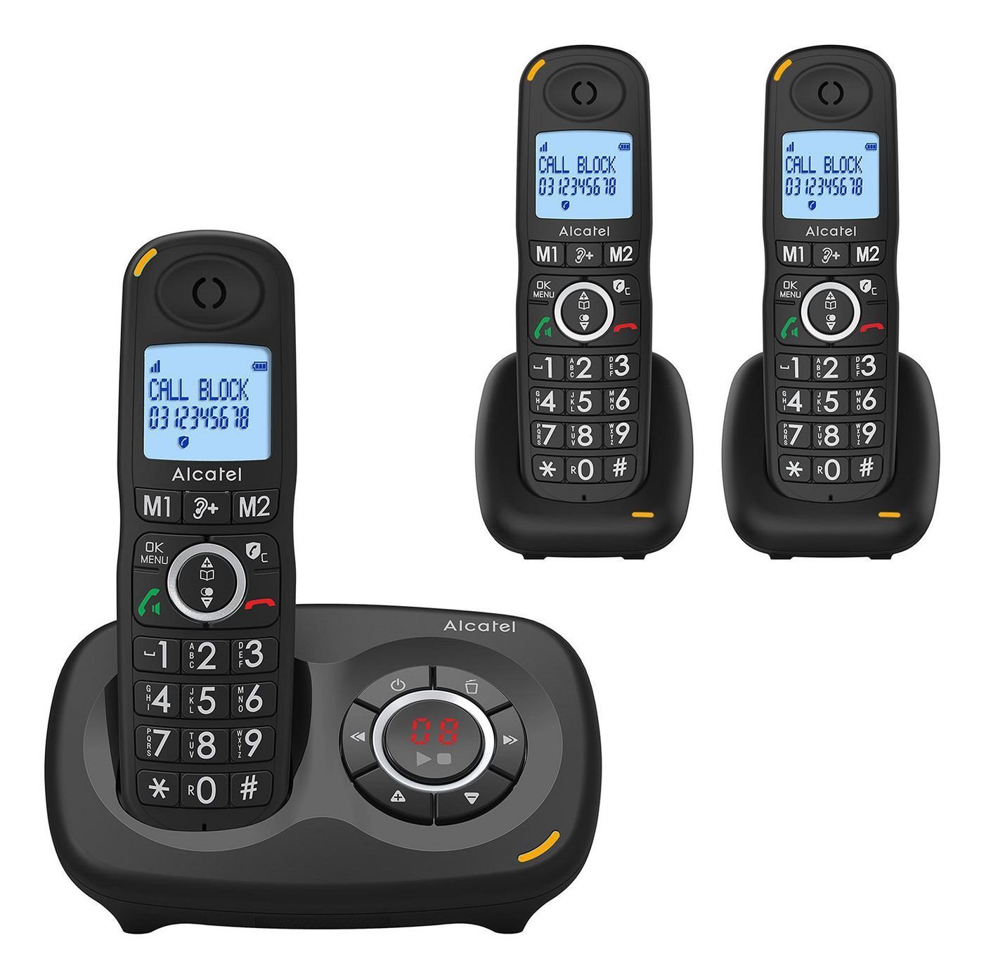 Alcatel XL595B Voice Trio De Schwarz