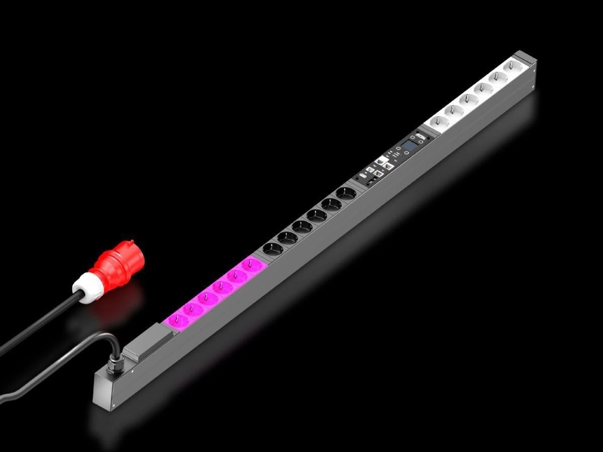 Rittal Pdu Metered 16A/3P Cee 18 X Cee7/3 Schuko