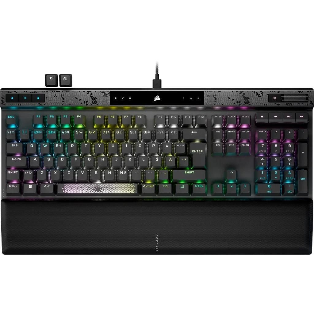Corsair K70 Max RGB Tastatur Magnetic-Mechanical Per-Key RGB Kabling Nordisk