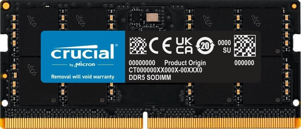 Crucial DDR5 32GB 5600MHz CL46 Ikke-ECC So-Dimm 262-Pin
