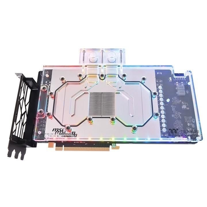Thermaltake Pacific V-RTX 4080 Plus Fulddække Til Flydende Kølesystem-Vandblok Til Videokort 1-Pack Sort SØLV Transparent