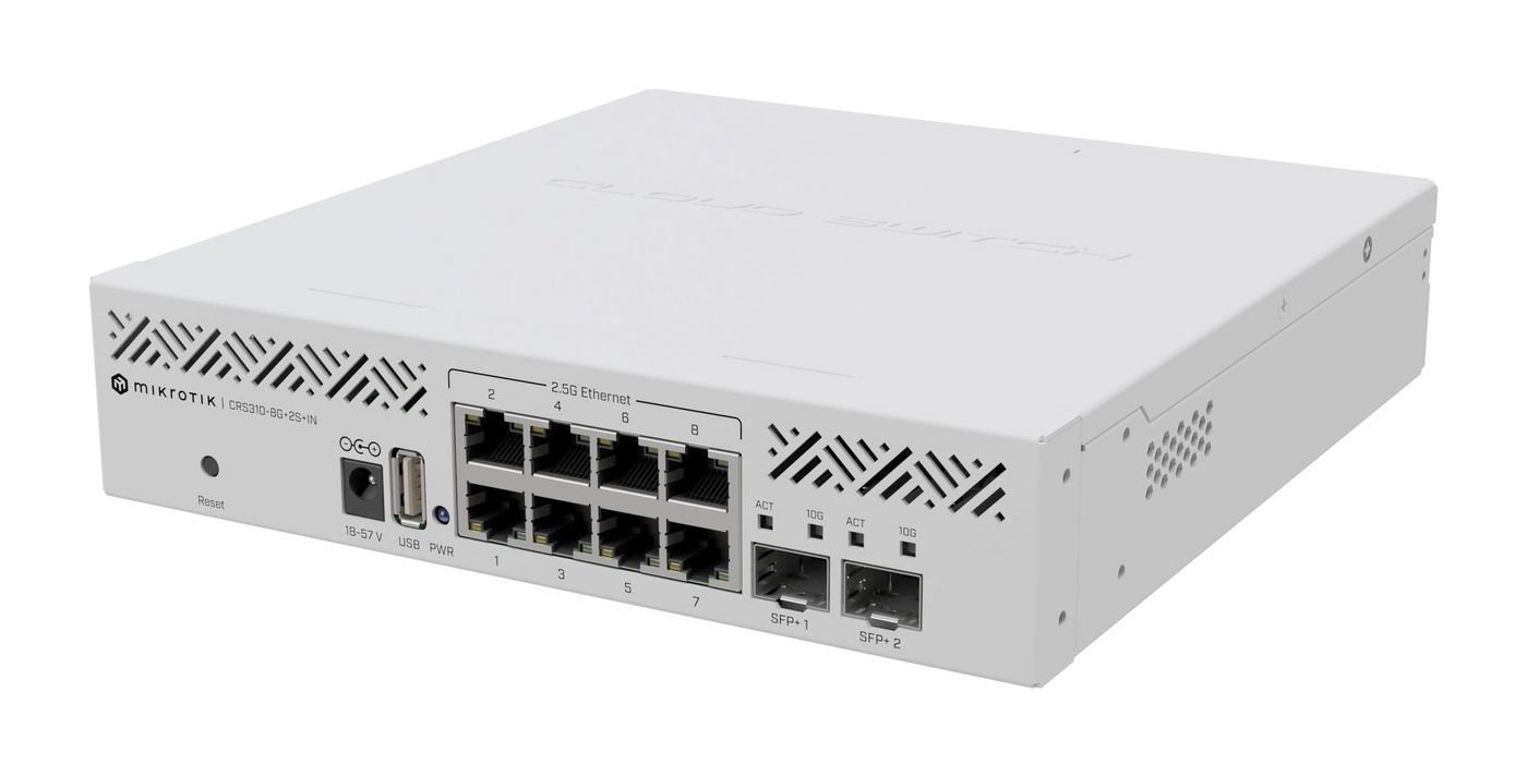 MikroTik Crs310-8G+2S+In Switch 10-Porte 10 Gigabit Ethernet / 2.5 Gigabit Ethernet