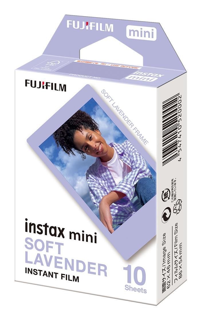 Fujifilm Instax Mini Soft Lavender Farvefilm Til Umiddelbar Billedfremstilling (Instant Film) Iso 800