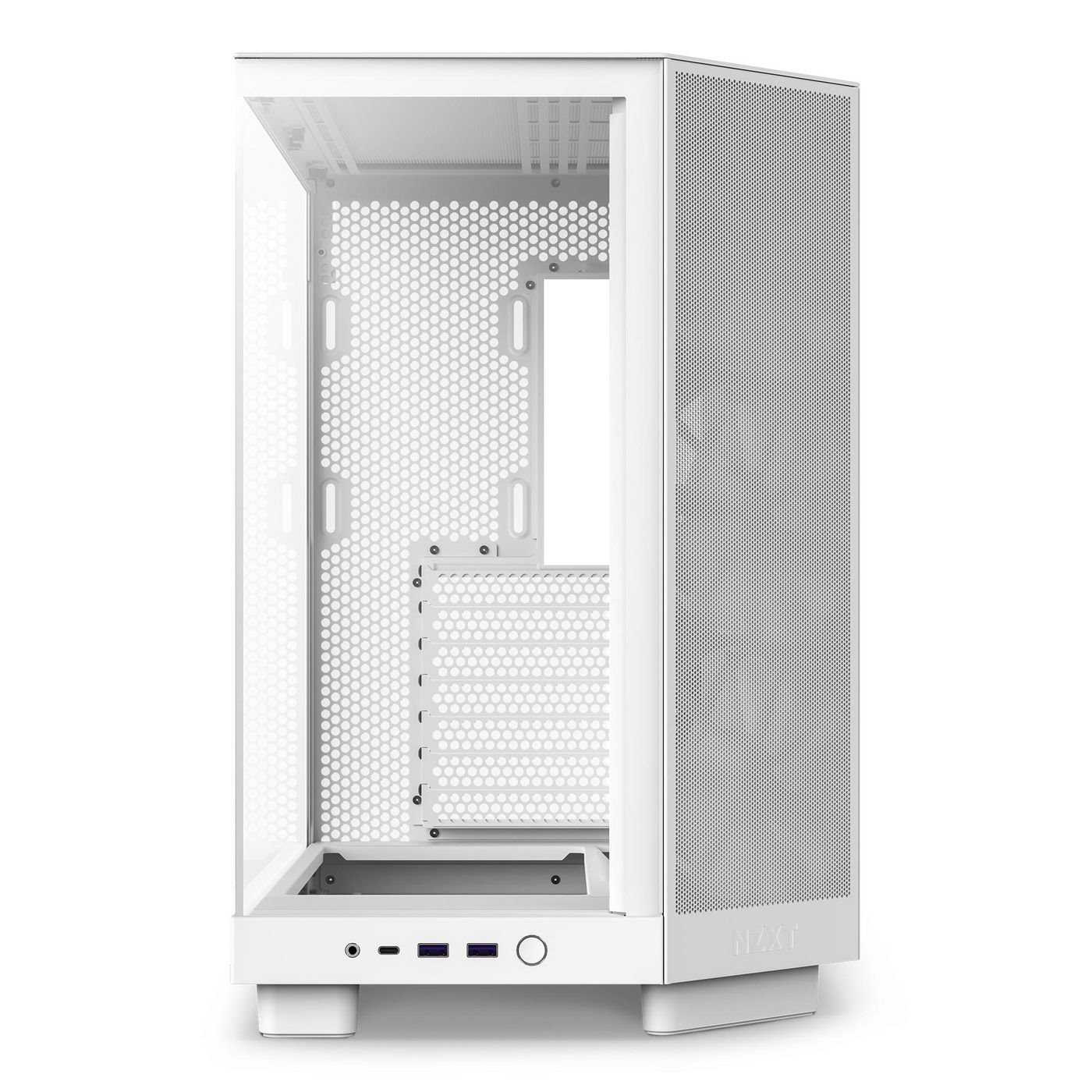 NZXT H Series H6 Flow TÅRN Atx Ingen Strømforsyning Hvid