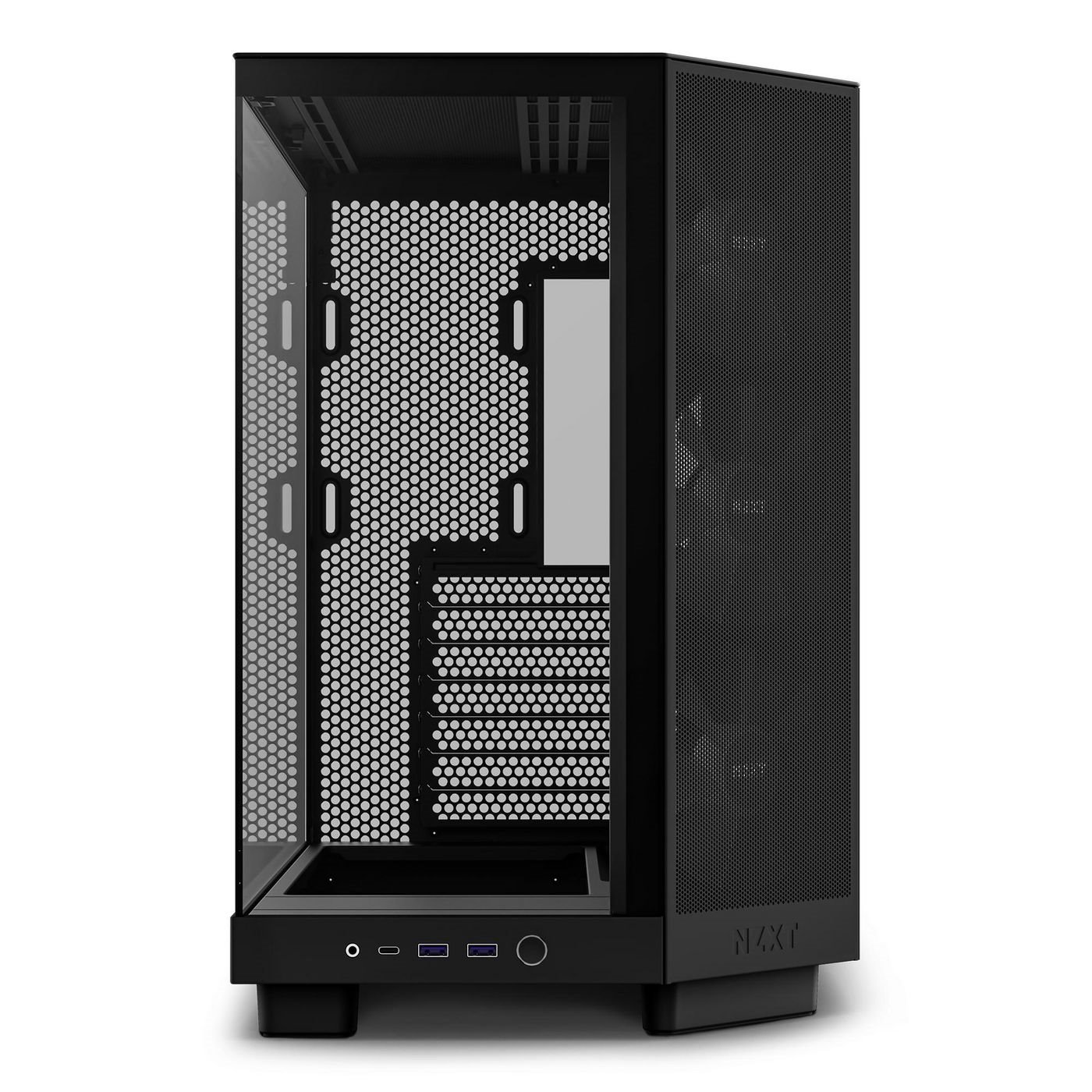 NZXT H Series H6 Flow RGB TÅRN Atx Ingen Strømforsyning Sort