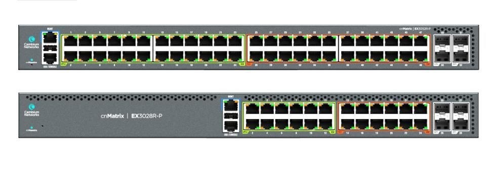 Cambium Networks Mxex3028gxpa10 Netværksswitch Administreret 2.5G Ethernet (100/1000/2500) STRØM Over Ethernet (PoE) Sort