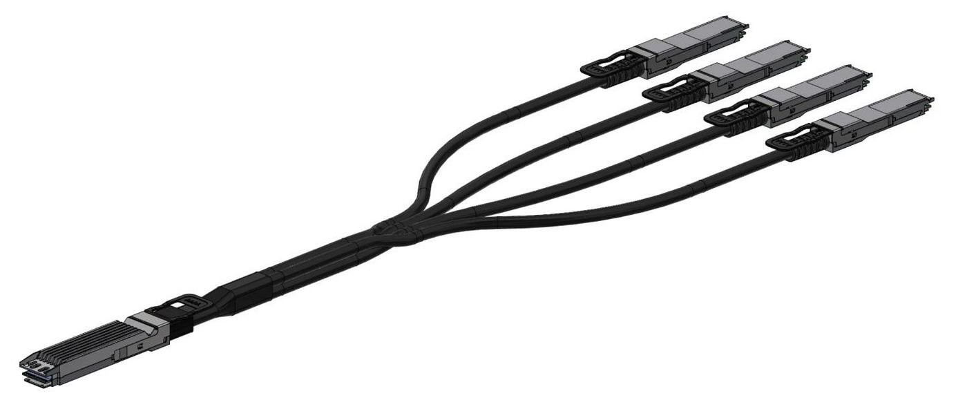 Nvidia Pass Copp Splittr CBL NDR 800Gb/s