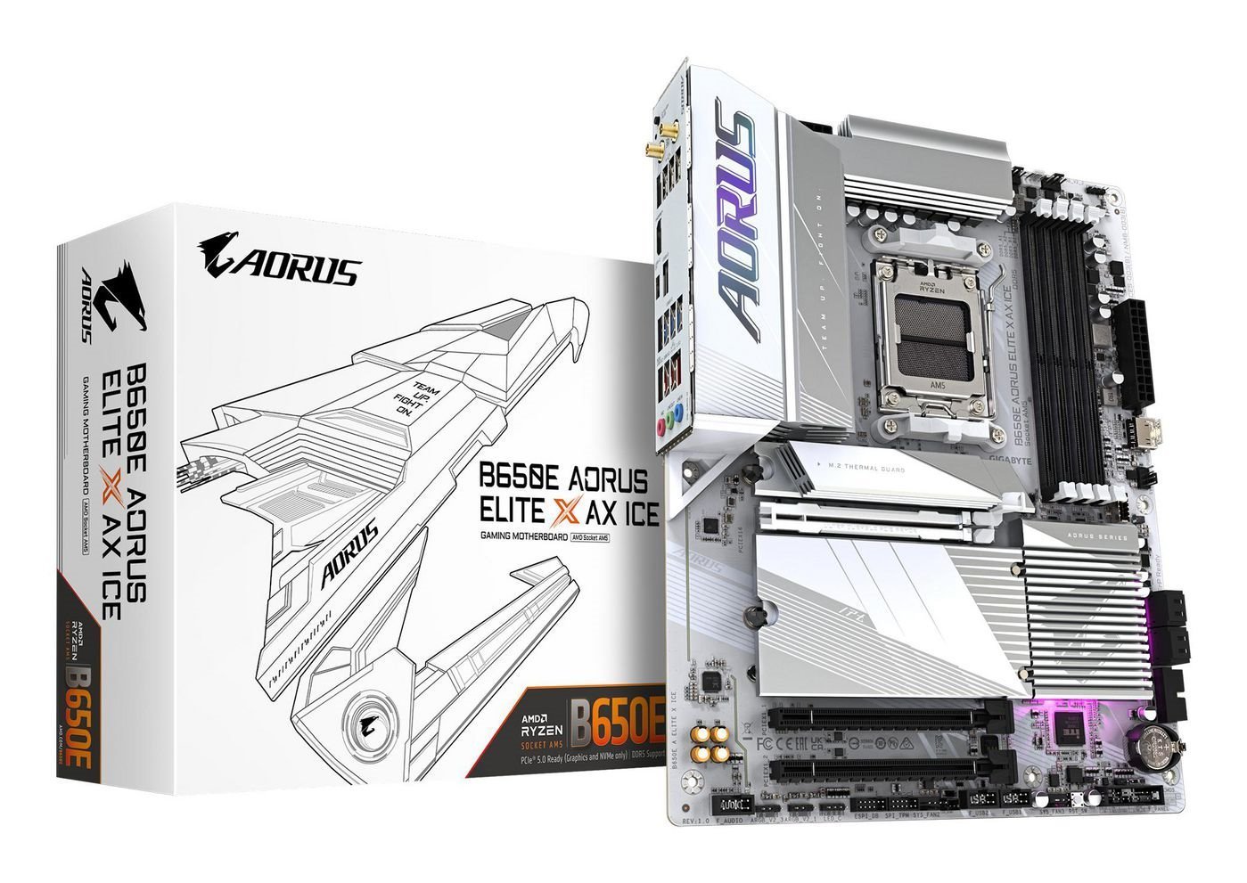 Gigabyte Aorus B650e Elite X Ax Ice Atx Socket Am5 Amd B650
