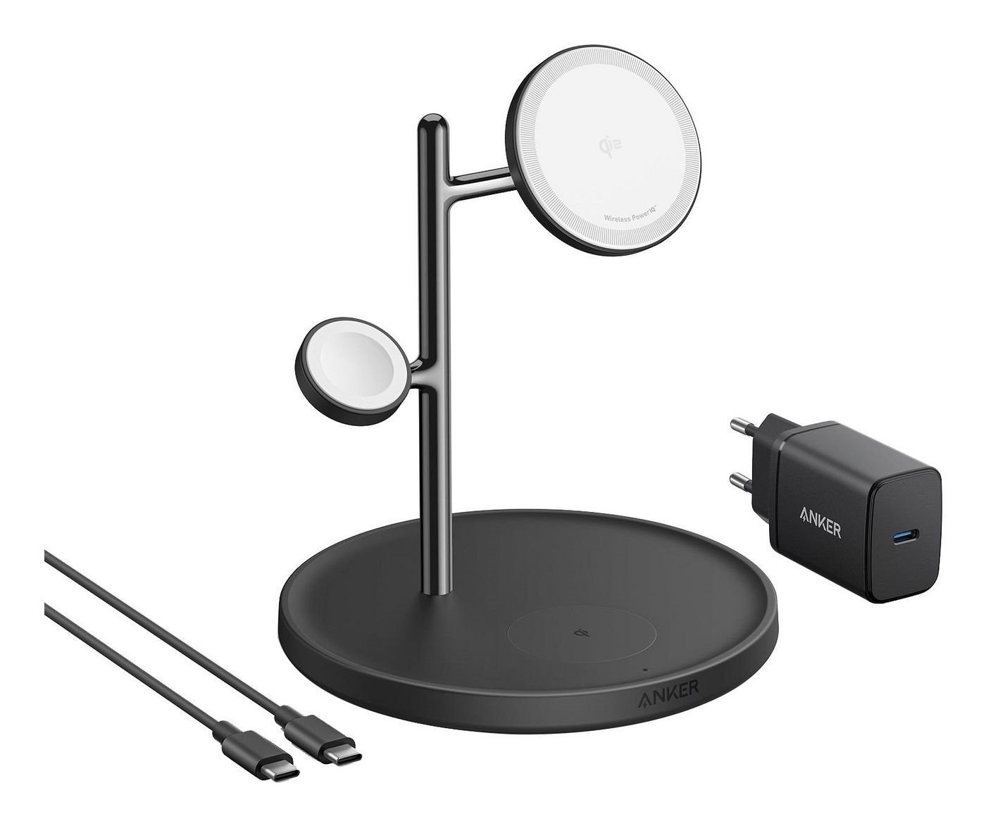Anker MagGo TRÅDLØS Opladningspude 25Watt 24 Pin Usb-C