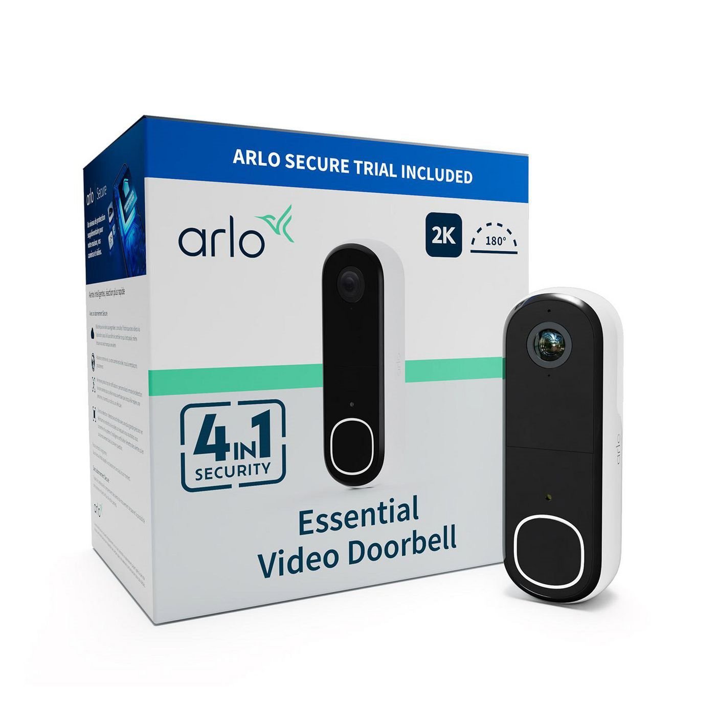 Arlo Video Doorbell 2K (2ND Generation) Smart Dørklokke