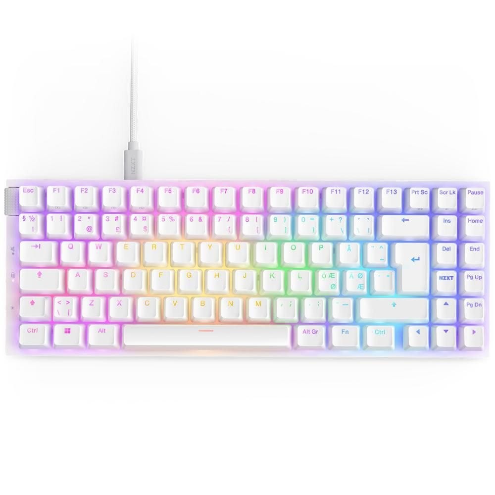 NZXT Function 2 MiniTKL Tastatur Optisk Per-Key RGB Kablet Nordisk