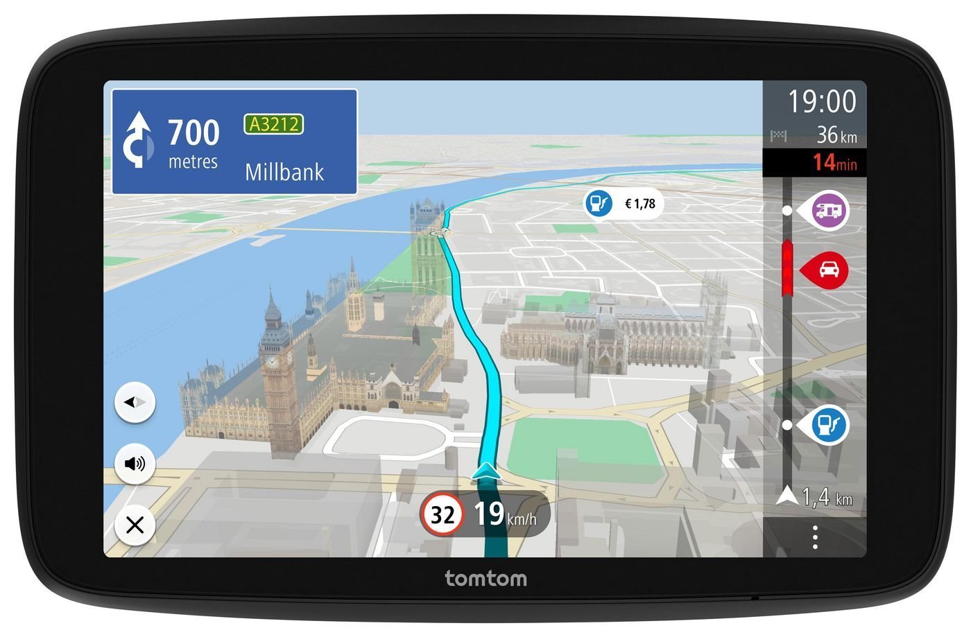 TomTom Automobile GPS Navigation System/Monitor - Black