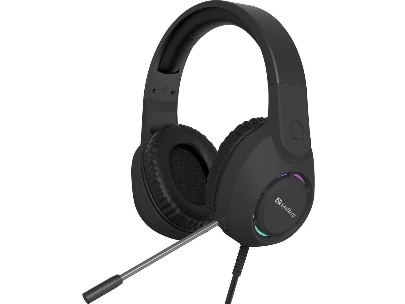 Sandberg BossBlaster Kablet Headset Sort