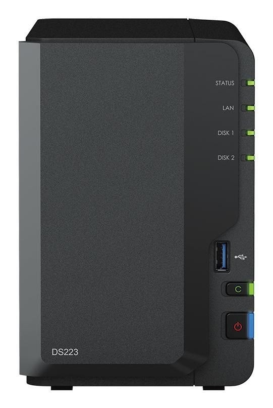 Synology DiskStation DS223 Nas Mini Tower Realtek RTD1619B 2 GB DDR4 32 TB HDD DiskStation Manager Sort