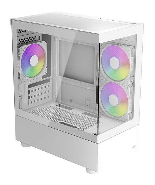 AeroCool Viewport Mini TÅRN Micro Atx Ingen Strømforsyning Hvid