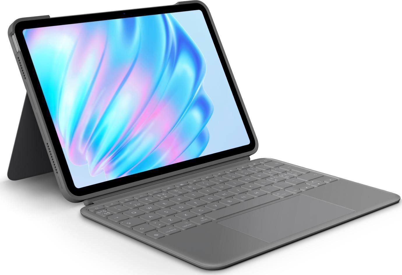 Logitech Combo Touch Tastatur Og Folio-Kasse Saks 16-Niveau Kablet Nordisk (Dansk/Finsk/Norsk/Svensk) Apple 11-Inch iPad Air (M2)