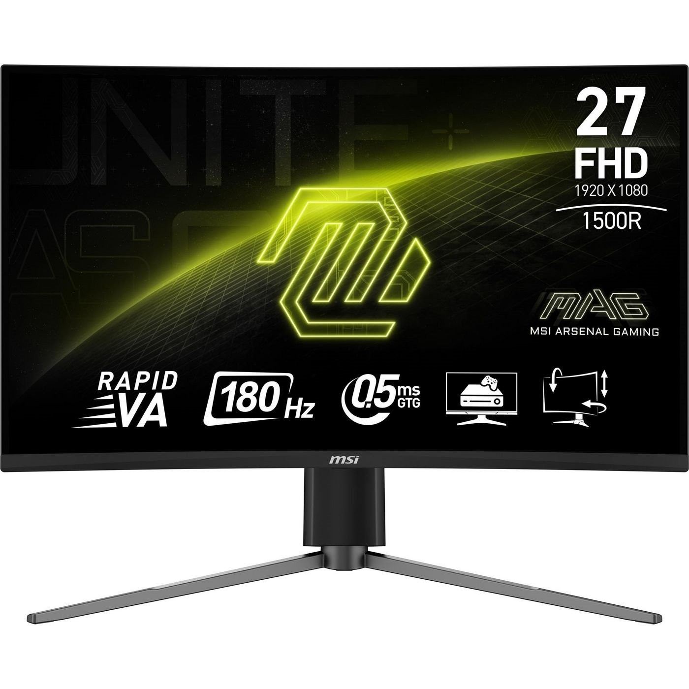 Msi Mag 27C6PF 27 1920 X 1080 (Full HD) Hdmi DisplayPort 180Hz