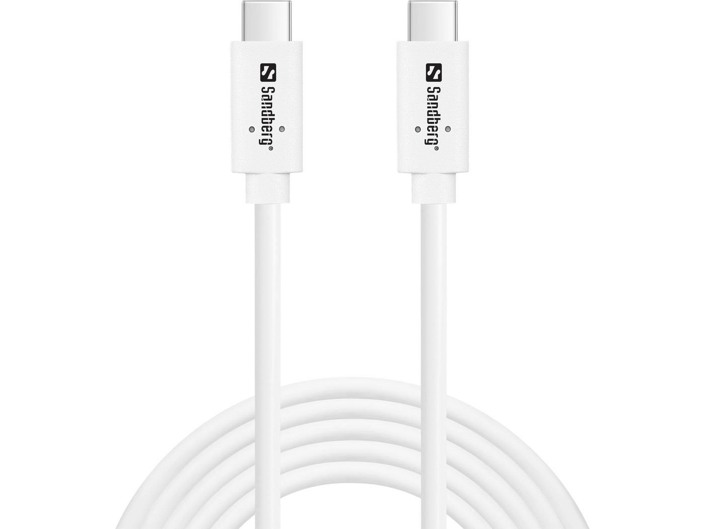Sandberg Usb 3.1 Usb Type-C Kabel 2M Hvid