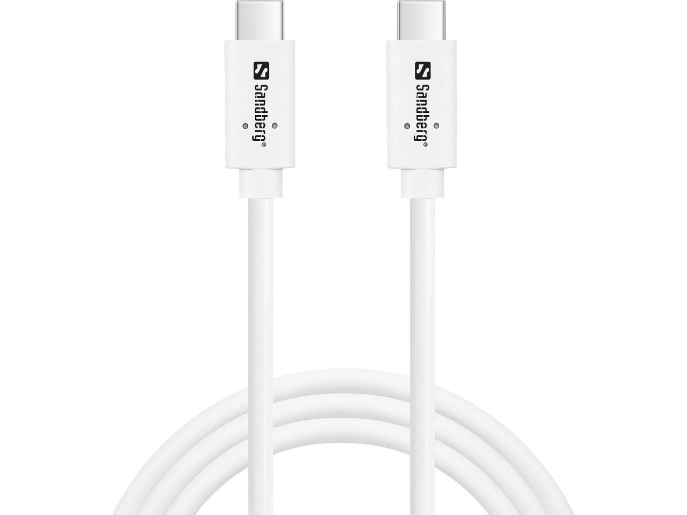 Sandberg Usb 3.1 Usb Type-C Kabel 1M Hvid