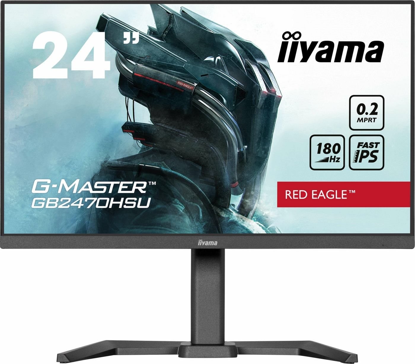 Iiyama G-Master Red Eagle Gb2470hsu-B6 24 1920 X 1080 (Full HD) Hdmi DisplayPort 180Hz Pivot SKÆRM