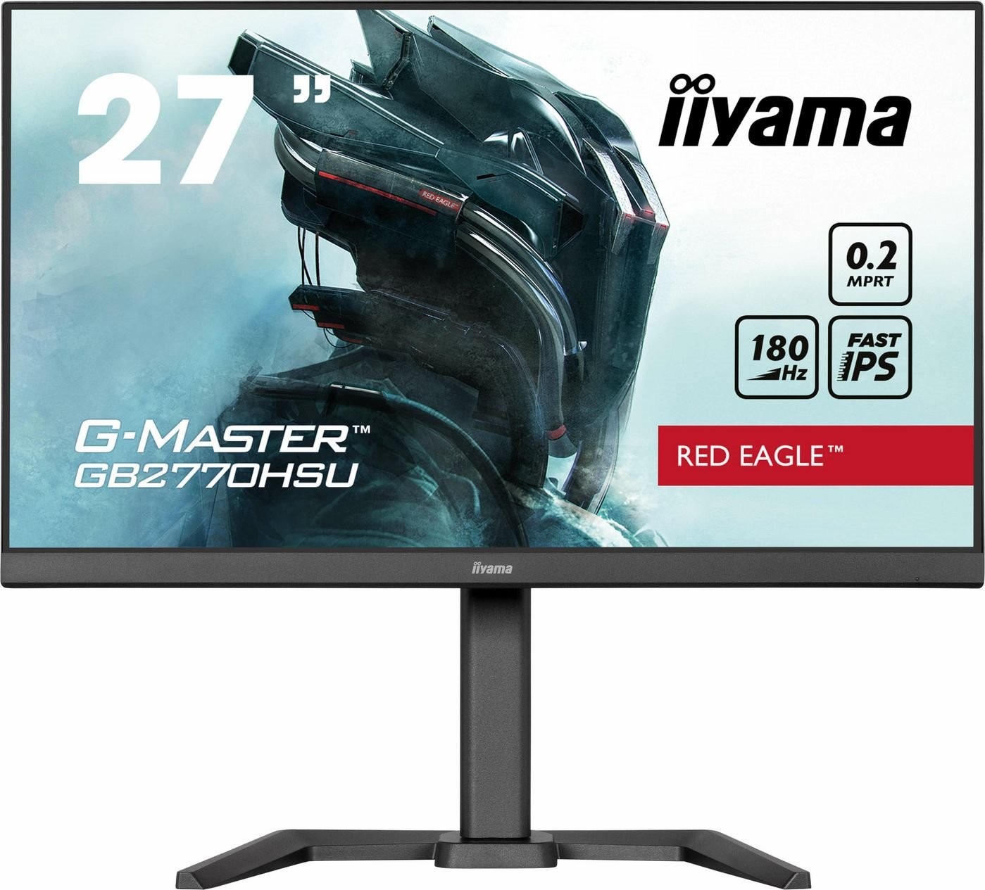 Iiyama G-Master Red Eagle Gb2770hsu-B6 27 1920 X 1080 (Full HD) Hdmi DisplayPort 180Hz Pivot SKÆRM