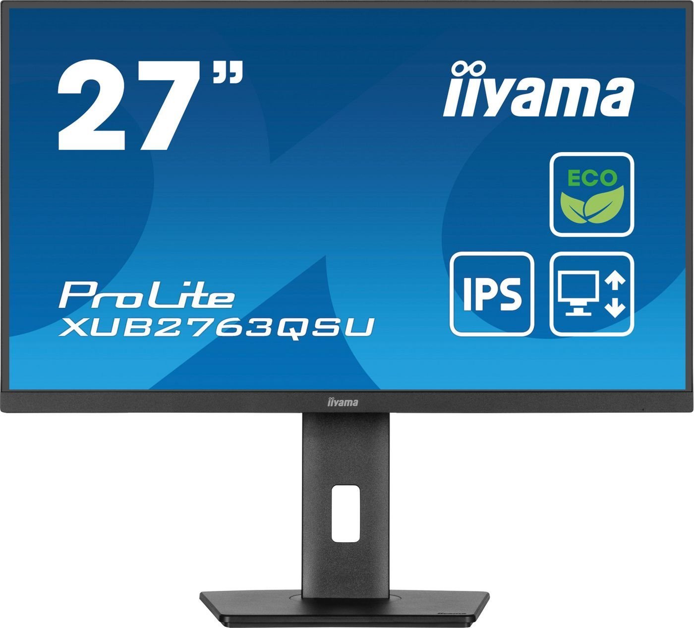 Iiyama ProLite Xub2763qsu-B1 27 2560 X 1440 (2K) Hdmi DisplayPort 100Hz Pivot SKÆRM