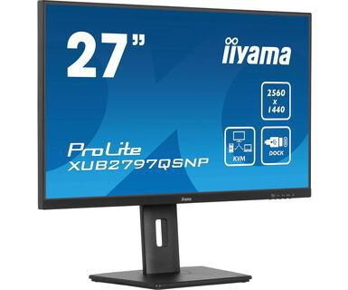 Iiyama ProLite Xub2797qsnp-B1 27 2560 X 1440 (2K) Hdmi DisplayPort 100Hz Dockingskærm