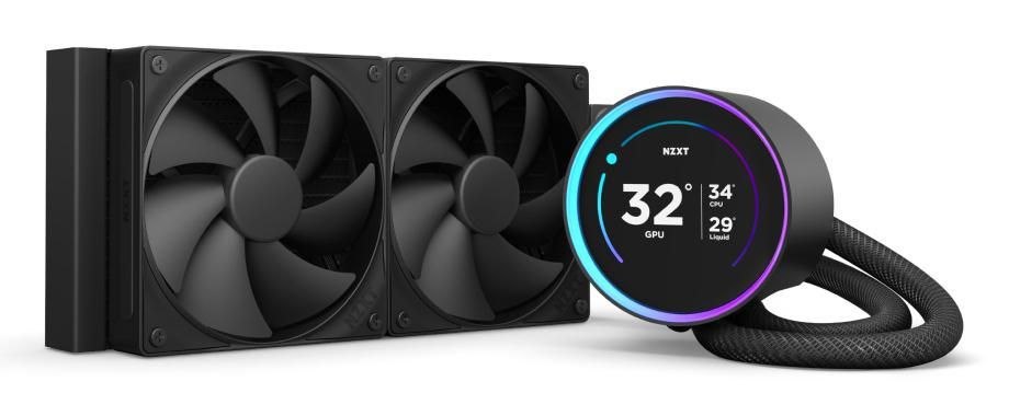 NZXT Kraken Elite 240 Kølesystem 1-Pack Sort 120 MM