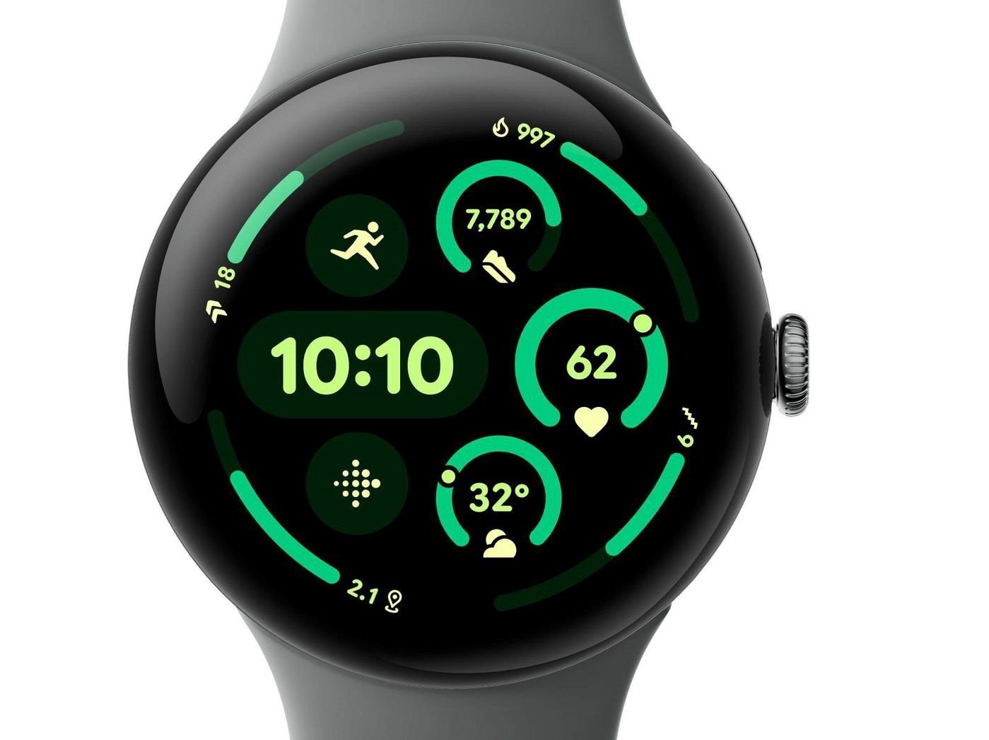 Google Pixel Watch 3 45 MM Sort GRÅ Smart Ur