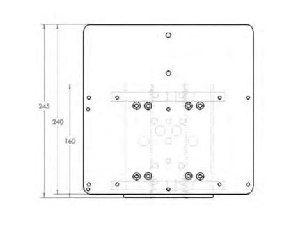 Raytec PBC-PSU-ADAP Mounting Plate for Mounting Bracket