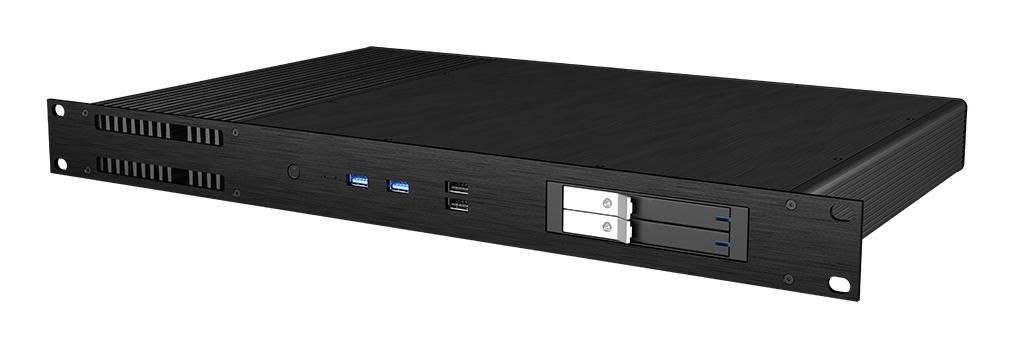 Akasa Galileo Tu1 Plus Mkii, 1U Thin Mini-ITX Case, Lga1700