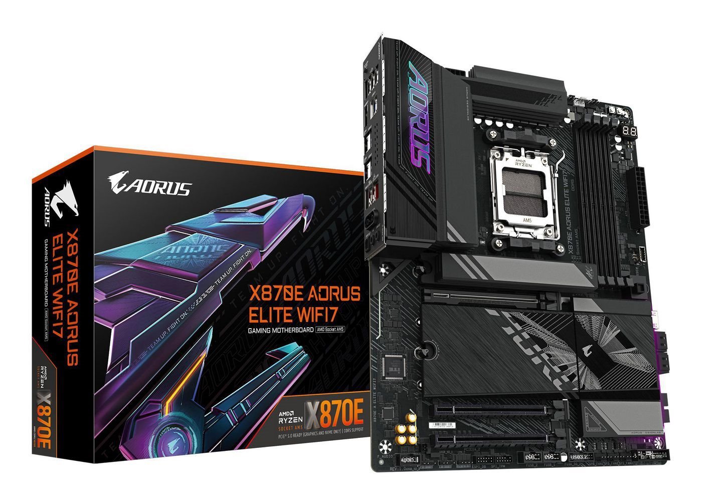 Gigabyte X870e Aorus Elite Atx Am5 Amd X870e