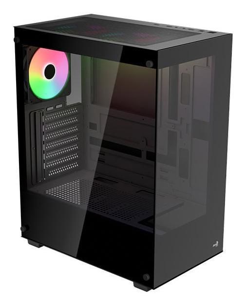 Aerocool Pivot-G-BK-v3 (Schwarz, Tempered Glass X 2)