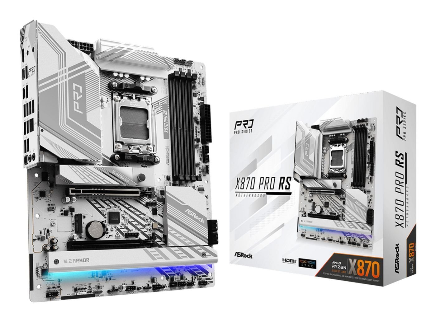 ASRock X870 Pro Motherboard Atx Am5 Socket DDR5