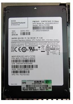 HPE 3.84 TB Solid State Drive - 2.5" Internal - SAS (12Gb/s SAS) - Read Intensive