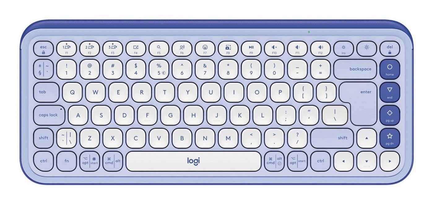 Logitech Pop Icon Keys Tastatur Saks TRÅDLØS Us International