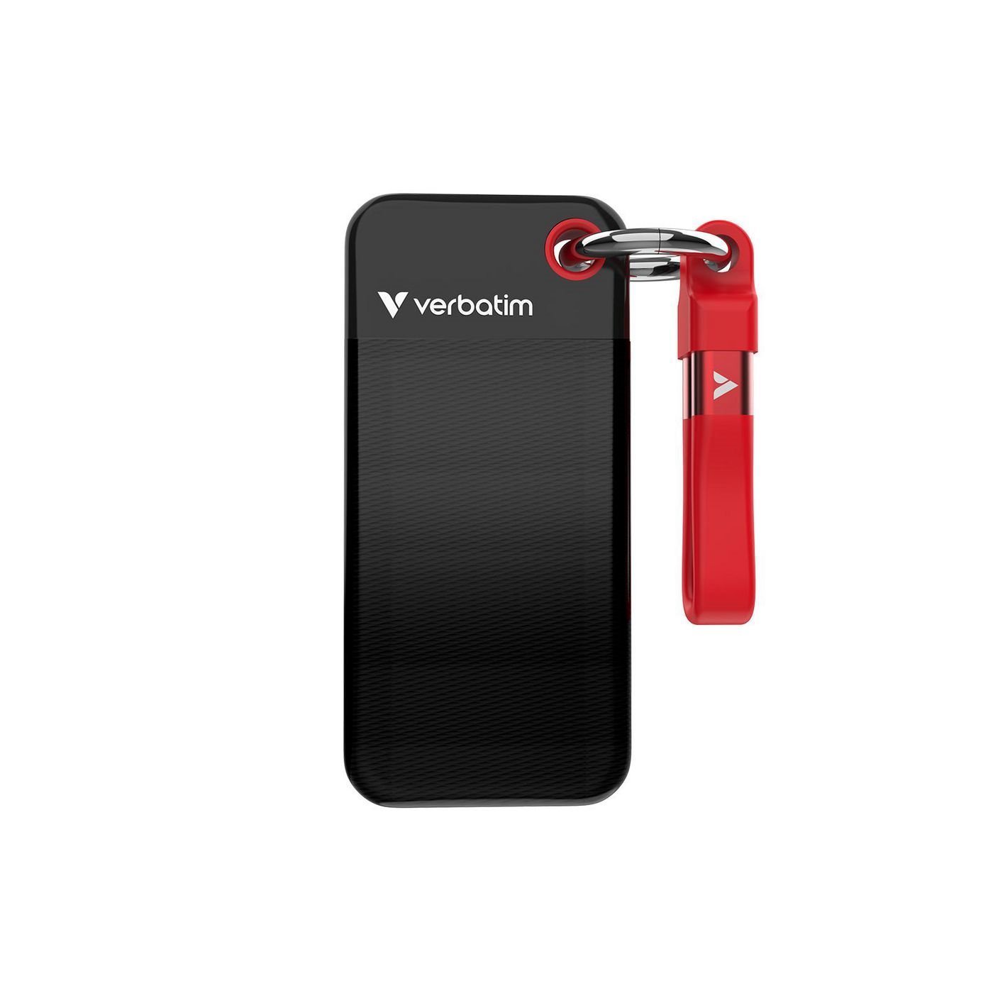 Verbatim Pocket SSD 2 TB Usb Type-C 3.2 Gen 2 (3.1 Gen 2) Sort, RØD
