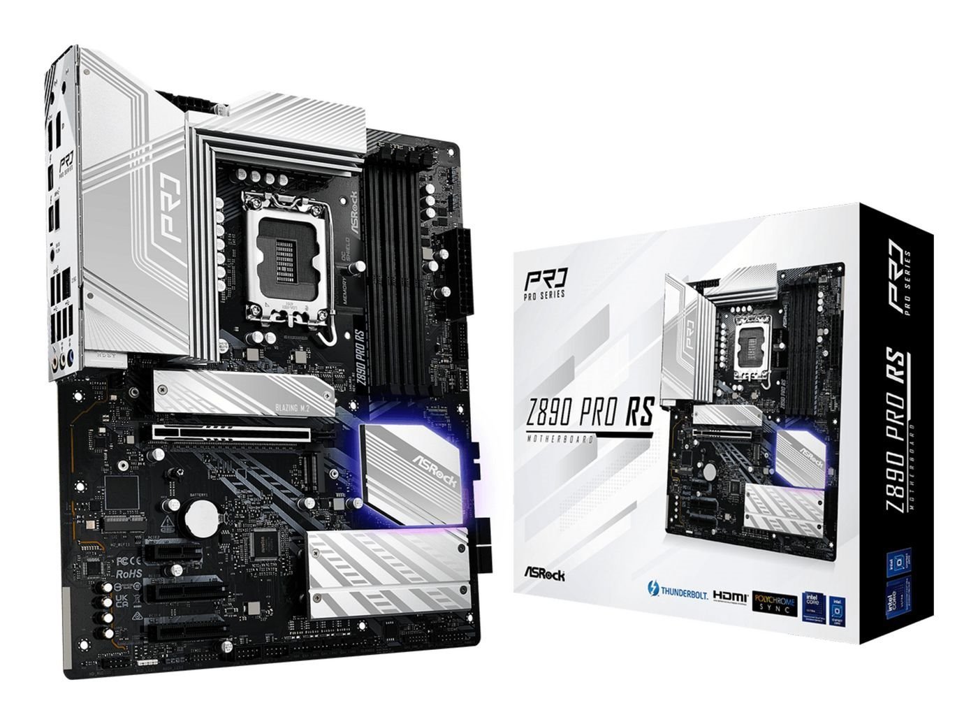 ASRock Z890 Pro RS Motherboard Atx Lga-1851 Intel Z890