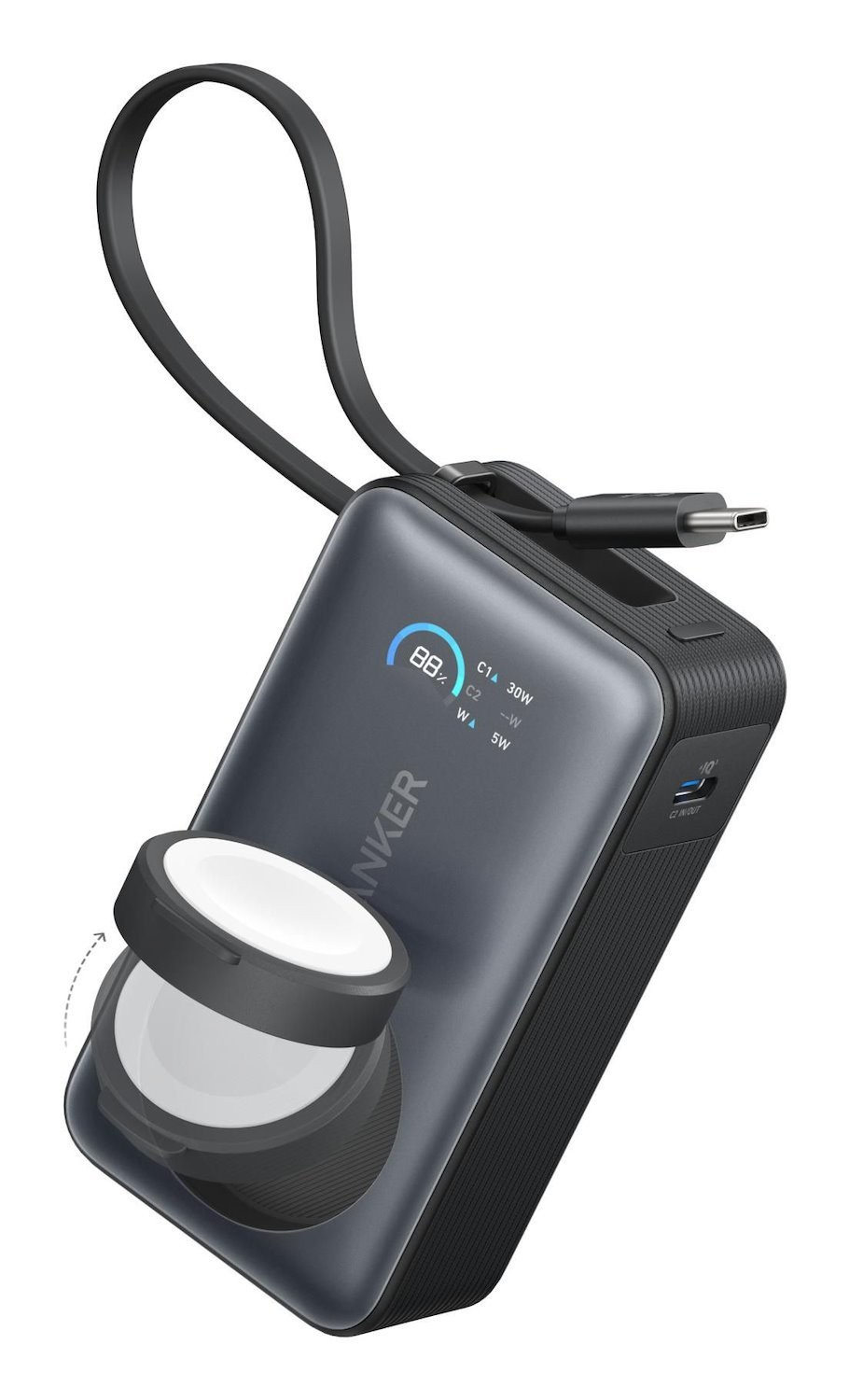 Anker MagGo Powerbank 10000mAh Sort