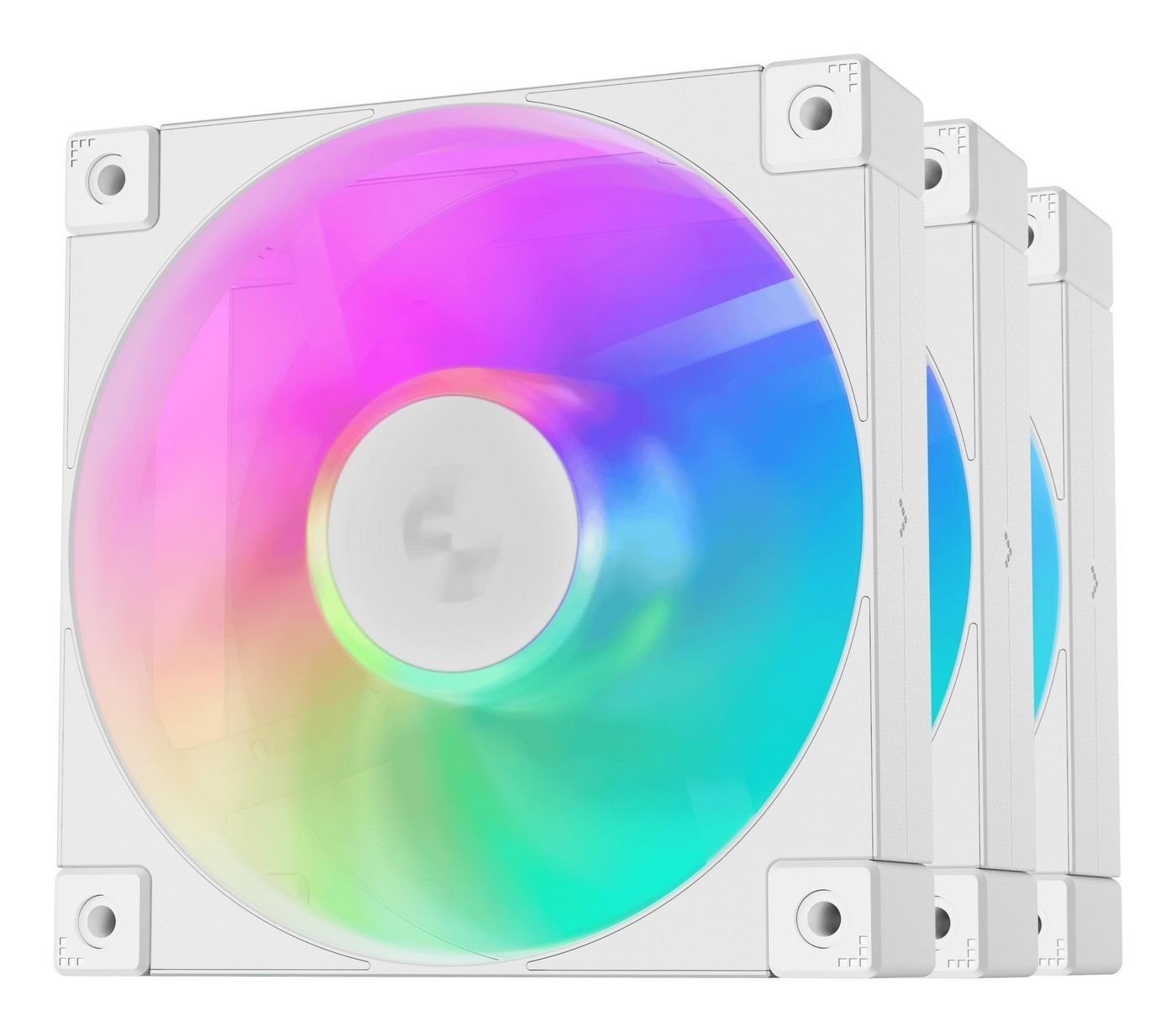 Deepcool Ventilador 120X120 Deepcool FD12 Argb Pack 3 White