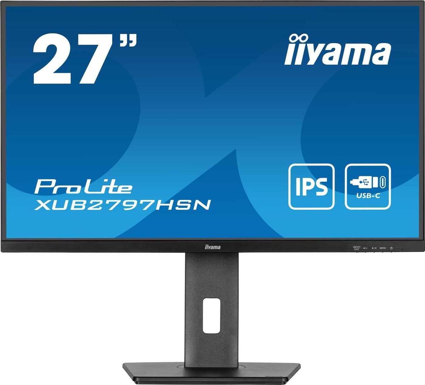 Iiyama ProLite Xub2797hsn-B2 27 1920 X 1080 (Full HD) Hdmi DisplayPort Usb-C 100Hz Dockingskærm