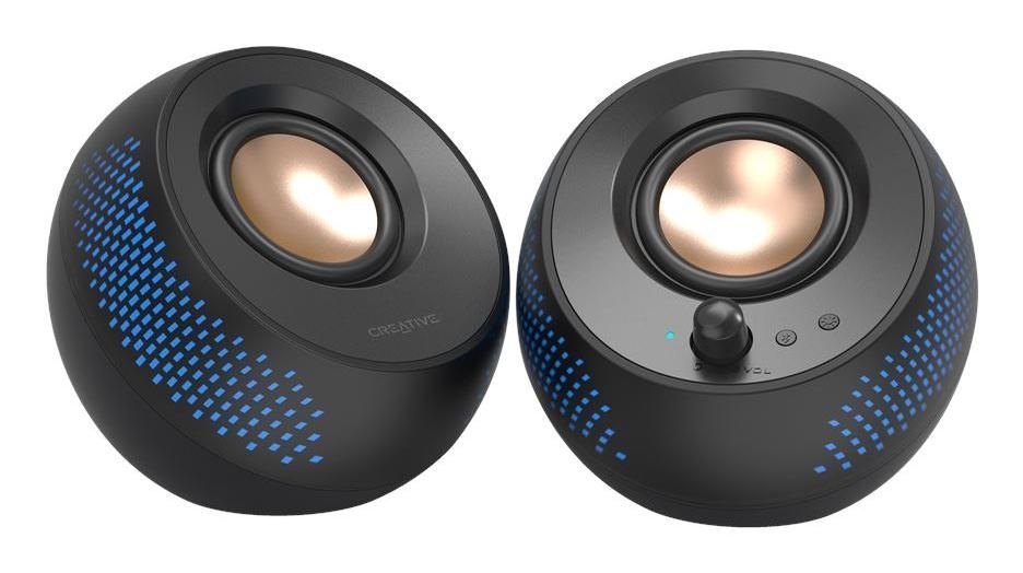 Creative Pebble X 2.0-Kanal Højttalere Sort