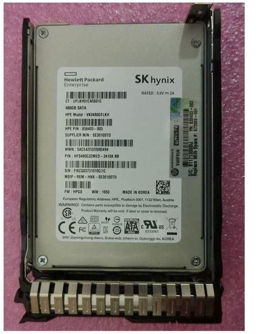 HPE 480 GB Solid State Drive - 2.5" Internal - SATA