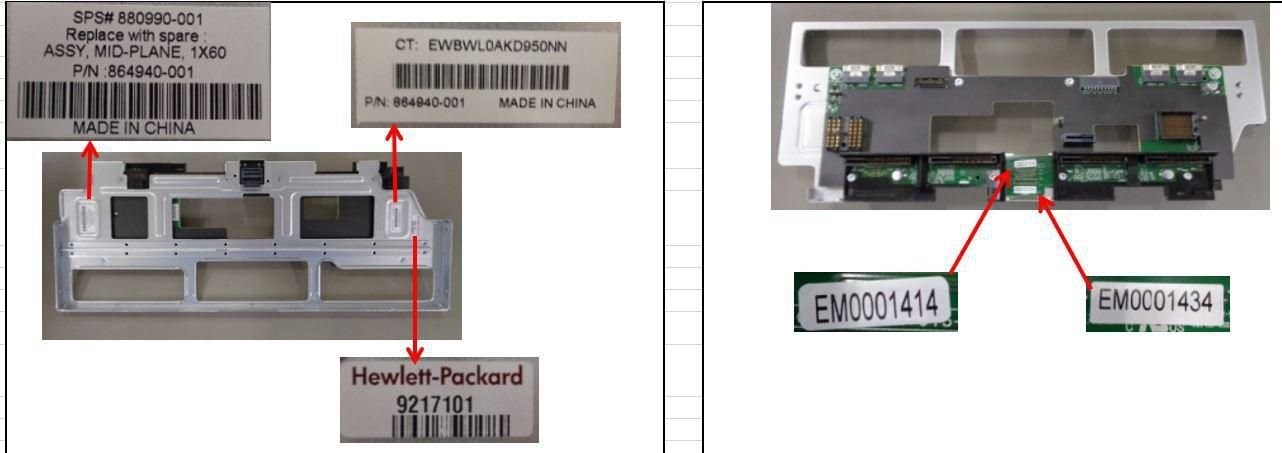Hpe Midplane For Hpe Apollo 4510